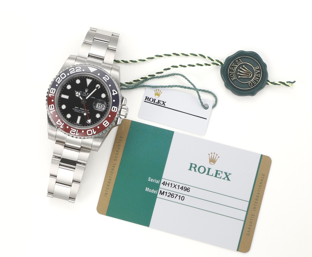 Rolex GMT-Master II Upgrade Edition. Crafted from authentic 904L steel matching genuine models, featuring an integrated ceramic bezel with platinum lettering identical to the original. Accessories compatible with genuine parts. 904L steel case and bracelet, sapphire crystal, superluminova, bidirectional ceramic rotating bezel, folding clasp. - Image 9