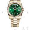 Royal Authentic  Rolex Datejust Men's Watch  Day-Date 118238 Green Dial