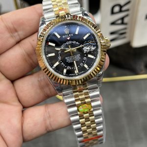 Alternative view of Rolex Sky-Dweller Series / 42mm x 14.3mm Two-Tone Black Dial / Powered by JP-modified 9001 Full-Function Automatic Mechanical Movement