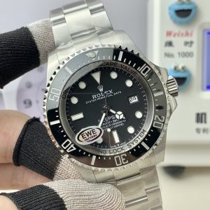 Alternative view of EWE 2024 Super Ghost King 904L 3235 All-in-One  New Model:The perfect replica of the Rolex SEA-DWELLER Ghost King 44MM, featuring a parallel-import Ghost King SEA case crafted from authentic Super 904L material identical to the genuine article. Equipped with a custom-made exclusive 3235 integrated movement paired with a Swiss synchronized mainspring offering 72-hour power reserve (non-Shanghai movement at 36 hours). Redefining the pinnacle of Ghost King replicas, this is the true god-tier replica of the Rolex Ghost King.[EWE Production]