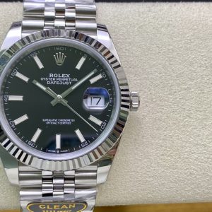 Clean Factory Authentic C Factory New Rolex Datejust Series M126334-022 1: Features a 1:1 Super 3235 integrated movement with 72-hour power reserve. No fake movement decoration. Extremely stable movement. 2: Entire watch crafted from 904L stainless steel /paired with AR factory steel bracelet and IP vacuum-plated platinum bezel / Free replacement for color fading 3: Gray dial color extremely close to genuine 4: Market's only replica with authentic calendar font; subsequent 1-31 date fonts individually verified against genuine 5: Only replica achieving matching luminous hands/indexes in matching color—all third-party factory-processed with self-sourced Swiss C1+C3 luminous powder. 6: Indexes/crown logo studs feature full platinum electroplating. Though clean styles are scarce, nearly every piece is premium craftsmanship. Resolves most Datejust pain points for ultimate perfection. Clean-Datejust.