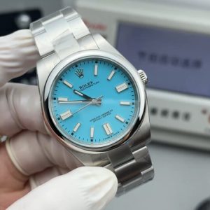 Rolex Oyster Perpetual Series Tiffany Blue Dial/41mm/3230 Movement